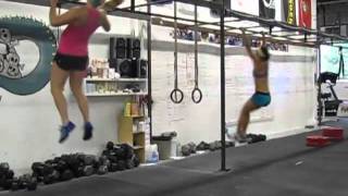 CrossFit  quotFranquot WOD 100909 Demo with Bergeron and Ockerby [upl. by Morrell]