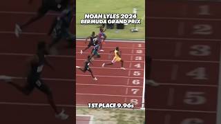 NOAH LYLES Blazes to FINISH in 100m RACE 100m race shorts [upl. by Savihc]