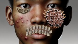 Asmr Cleaning Trypophobia amp Dog Tick Animation  Asmr 2d Deep cleaning Animation  Asmr video [upl. by Girhiny377]