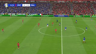 LIVE  FRANCE vs PORTUGAL  EURO 2024 Germany Quarterfinals 2024  Full Match  PES Gameplay [upl. by Everara]