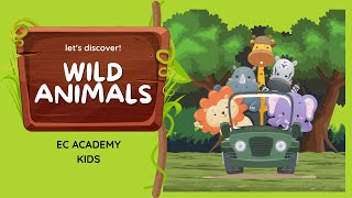 Wild Animals  EC ACADEMY KIDS [upl. by Arocahs799]