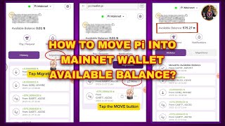 How to Move Pi into the Mainnet Wallet Available Balance StepbyStep Guide [upl. by Lacagnia]