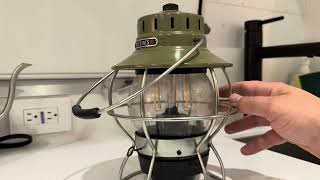 HONEST Review of The Barebones Railroad Lantern LOVE it [upl. by Cesaro]