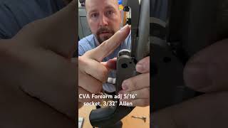 CVA Accura forearm adjustment CVA muzzleloader [upl. by Navannod]