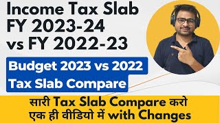 New Income Tax Slab 202324  Income Tax Slab FY 202324 amp FY 202223 Tax Slab Comparsion [upl. by Roe]