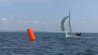 Merlin Rocket Nationals 2019 Races 5 and 6 at Looe [upl. by Plusch]