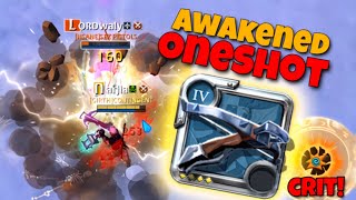 44 ➜ AWAKENED Oneshot  Crossbow Solo PvP  Albion Online [upl. by Alatea]