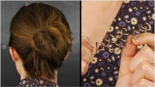 Goody Spin Pin Tutorial amp Review Create an Easy Updo [upl. by Kegan708]