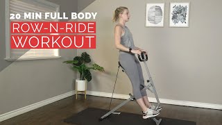 20 Min Muscle Burning Full Body RowNRide Workout [upl. by Nageek]