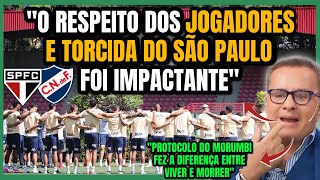 URUGUAIOS EMOCIONADOS COM ATITUDE DA TORCIDA E JOGADORES DO SÃO PAULO NO ACIDENTE DO IZQUIERDO [upl. by Ahsilad]