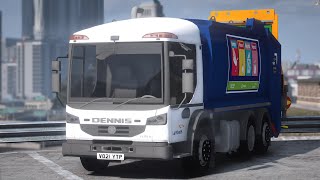 Lambeth Council Dennis Elite 6 Refuse Truck Electric Terberg [upl. by Eelyab145]