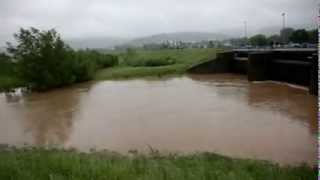 Hochwasser Rems 31 Mai 2013 in 73650 Winterbach [upl. by Huntley]