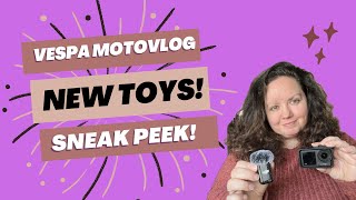 New DJI Motovlog Products Sneak Peek  Vespa Motovlog [upl. by Buzz742]