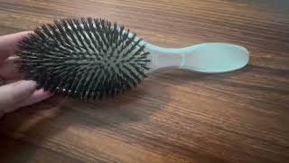 Olivia Garden Ceramic  Ion Supreme Boar Bristle Hair Brush Review [upl. by Asselem43]