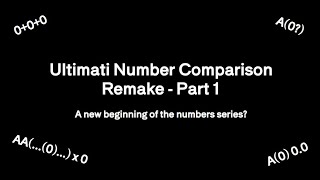 Ultimati Number Comparison Remake  Part 1  Zeroes lol [upl. by Brieta]