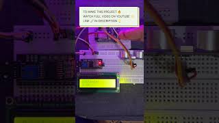 HCSR0R Ultrasonic Sensor  ESP8266  NodeMCU  16X2 LCD  I2C Module 💡 cosmelectronics iot diy [upl. by Catlin]