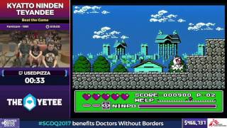 Kyatto Ninden Teyandee by Usedpizza in 1129  SGDQ2017  Part 61 [upl. by Ttekcirc]