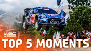 Top 5 Moments  WRC Rally Italia Sardegna 2023 [upl. by Stav]