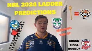 NRL 2024 LADDER PREDICTIONS [upl. by Holmes920]