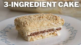 Easy 3Ingredient Cake Recipe [upl. by Kreda]