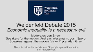 Weidenfeld Debate 2015 Highlights [upl. by Nalad410]