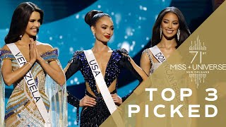 71st MISS UNIVERSE  Top 3 PICKED  Miss Universe [upl. by Koh]