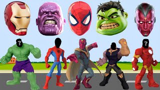 TEBAK GAMBAR TOP SUPERHERO  WRONG HEAD AVENGERS MARVEL IRON MAN SPIDER MAN HULK SPEAKER MAN [upl. by Imij61]