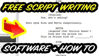 FREE Screenwriting Program Celtx How to Use [upl. by Ociram]