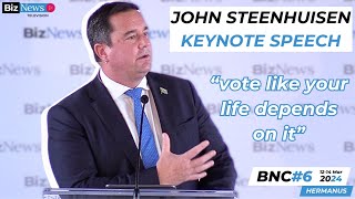 BNC6 John Steenhuisen  Vote like your life depends on it to avoid ANCEFFMK ‘Doomsday’ coalition [upl. by Kim]