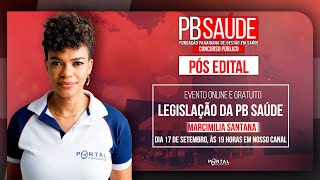 PB SAÚDE LEGISLAÇÃO DA PB SAÚDE PÓS EDITAL CursosdoPortal [upl. by Lillian]