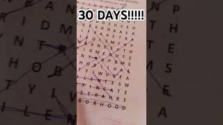 30 DAYS WORD SEARCH [upl. by Amedeo]