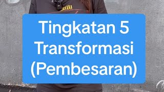 TINGKATAN 5 TRANSFORMASI PEMBESARAN SPM MATEMATIK  PUSAT DAN FAKTOR SKALA [upl. by Ettevroc]