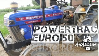 Powertrac Euro 50 🚜 Review 🔥 सबसे कम डीजल खपत के साथ Escort का भरोसा [upl. by Fesuoy]