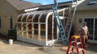 Time Lapse Sunroom Installation  102016 Southbridge MA [upl. by Mufi851]