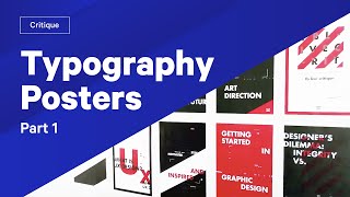 How To Use Type — Typography Posters Review amp Critique Part 1 [upl. by Lloyd]