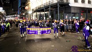 Warren Easton Marching Band On St Charles and Canal Street  Krewe Of Alla Parade 2023 [upl. by Clothilde]