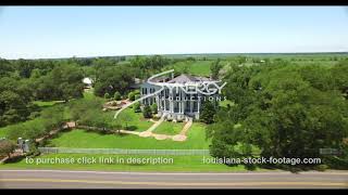 1159 Epic view Nottoway Plantation aerial drone video stock footage [upl. by Alger302]