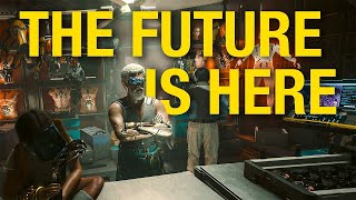 Cyberpunk 2077 in VR is UNBELIEVABLE [upl. by Enaej19]