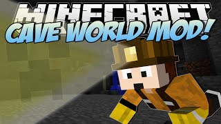 Minecraft  CAVE WORLD MOD Worlds Most EPIC Caves  Mod Showcase [upl. by Spain57]