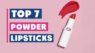 Top 7 Picks Powder Lipsticks That Every Beauty Guru Swears By [upl. by Dragde]