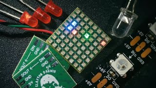 Smallest NeoPixel Matrix Part 2 Up close and personal [upl. by Hoban]