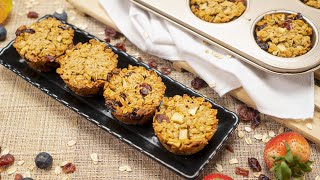 Healthy DIABETICFRIENDLY APPLE OATMEAL MUFFINS  Recipesnet [upl. by Ariad]