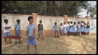 Teaching Kids Baseball at a School in Bangalore India [upl. by Aynot]