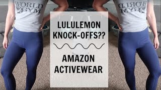 Amazon Activewear TryOn  Lululemon Dupes [upl. by Aeirdna826]