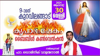 DAY 3  KURAVILANGAD KRUPABHISHEKAM BIBLE CONVENTION 2024  FR DOMINIC VALANMANAL [upl. by Drews]