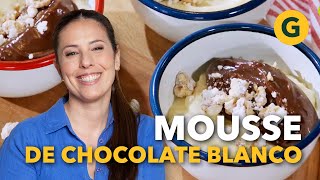 MOUSSE de CHOCOLATE BLANCO 🍦 por Estefanía Colombo  El Gourmet [upl. by Atiuqel]