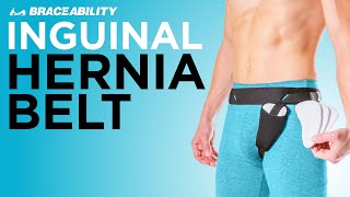 Braceability Inguinal Hernia Support Brief  bilateral hernia truss belt for men and women [upl. by Annawyt]