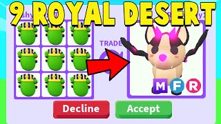 I traded 9 ROYAL DESERT EGGS in Adopt Me [upl. by Swirsky]