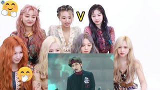 TWICE reaction to BTS Mic drop performance [upl. by Nosirrag]