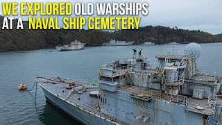 We explored old warships at a naval ship graveyard  ABANDONED [upl. by Akemaj]